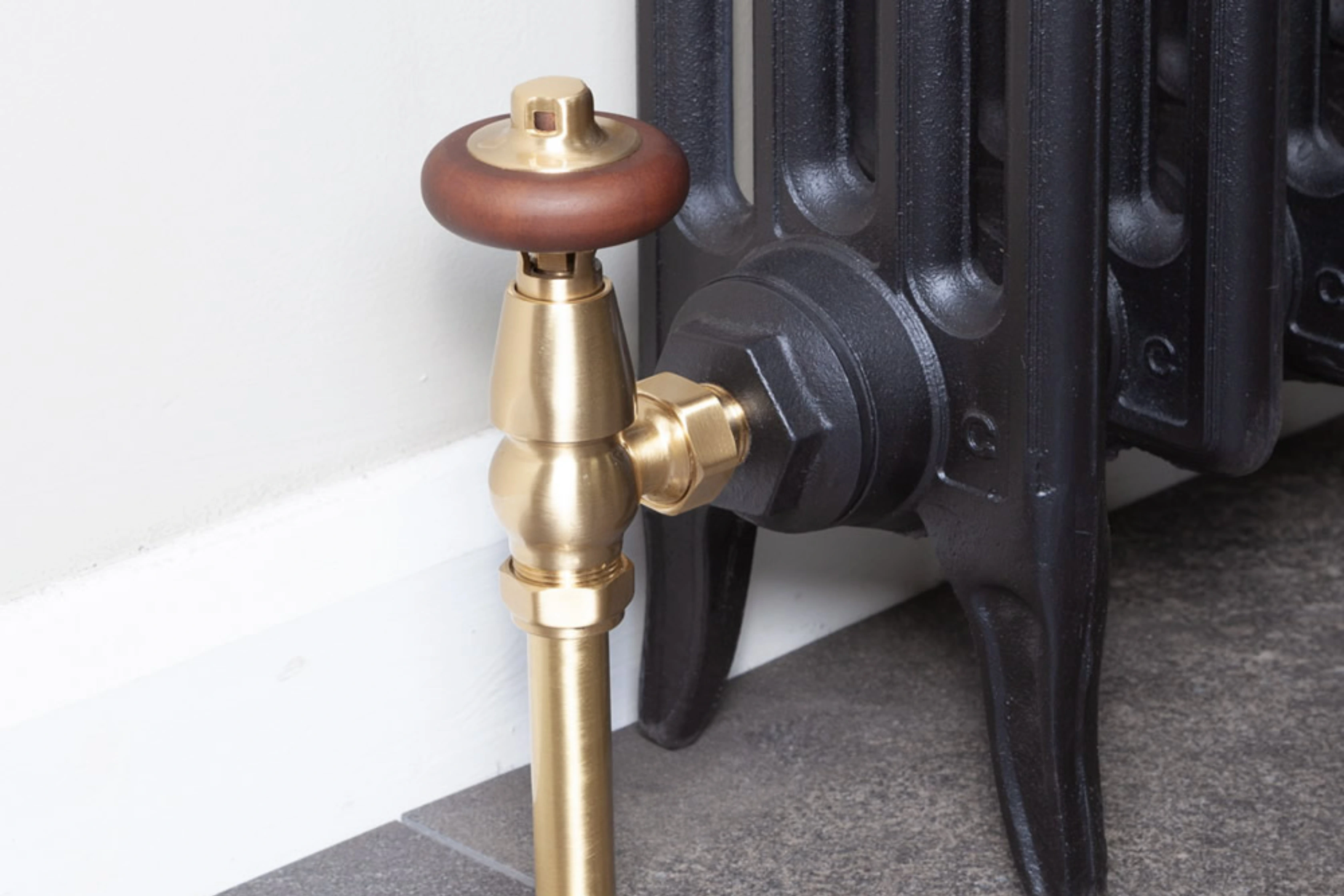 Traditional Brushed Brass Valves